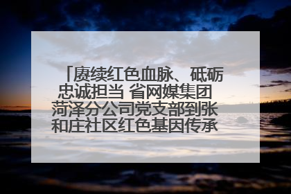 赓续红色血脉、砥砺忠诚担当 省网媒集团菏泽分公司党支部到张和庄社区红色基因传承馆开展主题党日活动