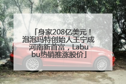 身家208亿美元！泡泡玛特创始人王宁成河南新首富，Labubu热销推涨股价