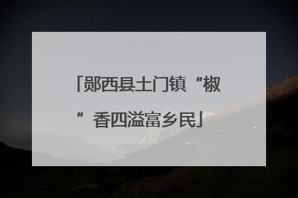 郧西县土门镇“椒”香四溢富乡民