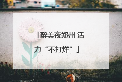 醉美夜郑州 活力“不打烊”