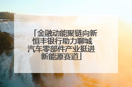 金融动能聚链向新 恒丰银行助力聊城汽车零部件产业挺进新能源赛道