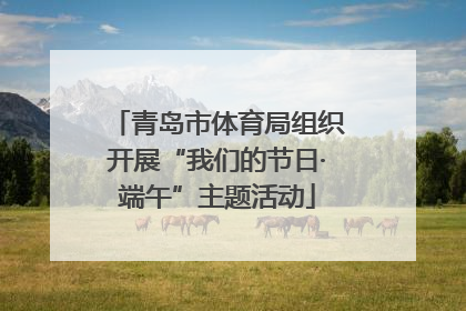 青岛市体育局组织开展“我们的节日·端午”主题活动