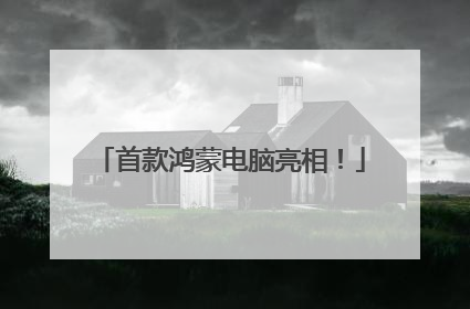 首款鸿蒙电脑亮相！