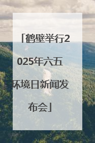 鹤壁举行2025年六五环境日新闻发布会