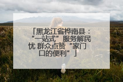 黑龙江省桦南县：“一站式”服务解民忧 群众点赞“家门口的便利”