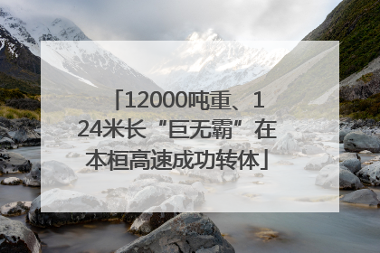 12000吨重、124米长“巨无霸”在本桓高速成功转体