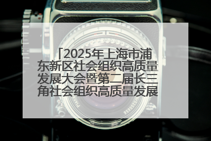 2025年上海市浦东新区社会组织高质量发展大会暨第二届长三角社会组织高质量发展峰会成功举办