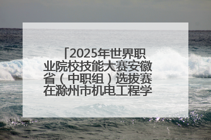 2025年世界职业院校技能大赛安徽省（中职组）选拔赛在滁州市机电工程学校赛点落下帷幕