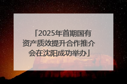 2025年首期国有资产质效提升合作推介会在沈阳成功举办