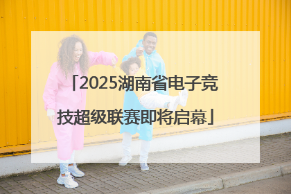 2025湖南省电子竞技超级联赛即将启幕