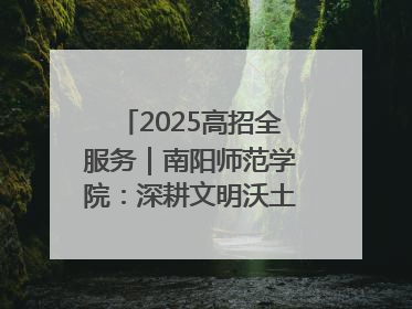 2025高招全服务｜南阳师范学院：深耕文明沃土 铸就育人丰碑