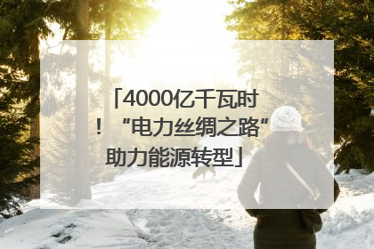 4000亿千瓦时！“电力丝绸之路”助力能源转型