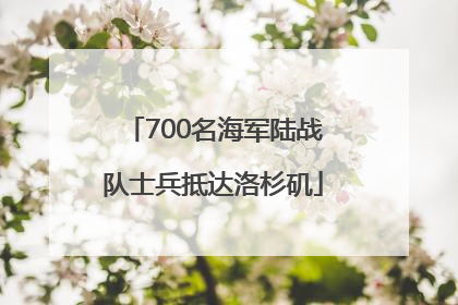 700名海军陆战队士兵抵达洛杉矶