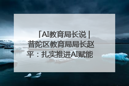 AI教育局长说 | 普陀区教育局局长赵平：扎实推进AI赋能教育，着力打造“适合教育”新体系